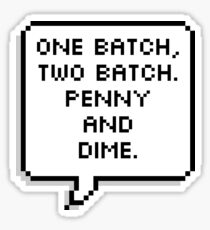 Penny and Dime Sticker