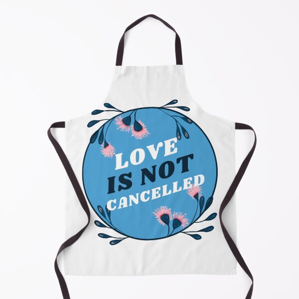 Item preview, Love Is Not Cancelled - Blue and Pink Floral Wreath designed and sold by Cute Designs Shop.
