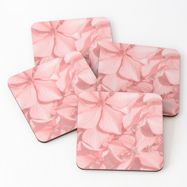 Item preview, Coral Colored Hortensias Floral Photo designed and sold by DFLC Prints.