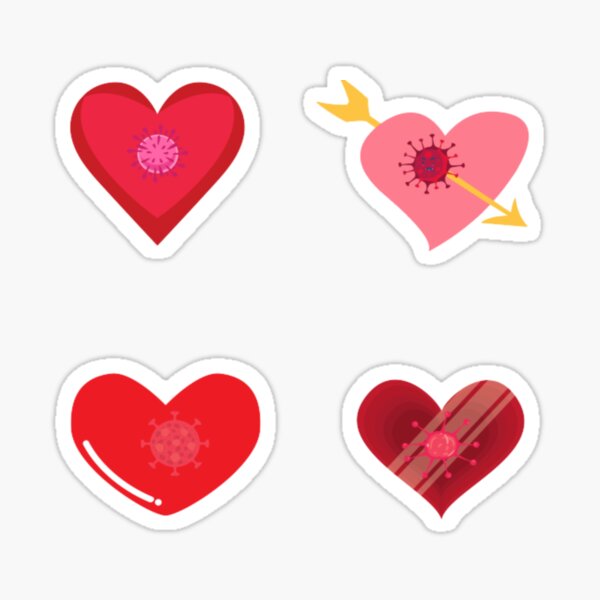 Heart Coquette Valentine Sticker
