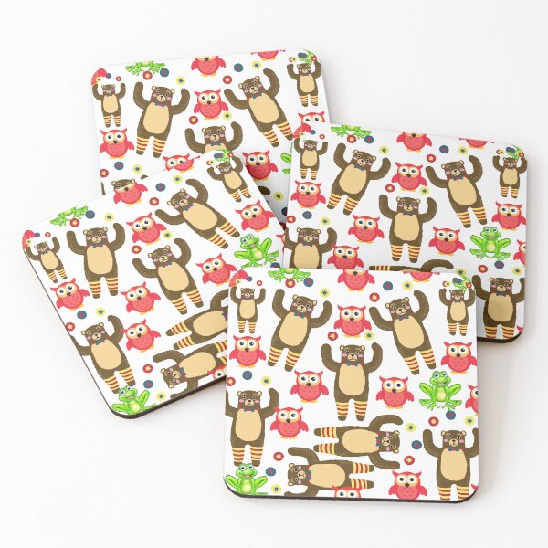 Item preview, Bear, Frogs, Owls, Oh My Patterns designed and sold by NateHarvey.