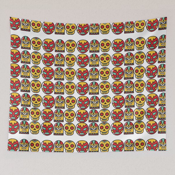 Item preview, Colorful Lucha Libre, Skull Head Design designed and sold by being trendy.