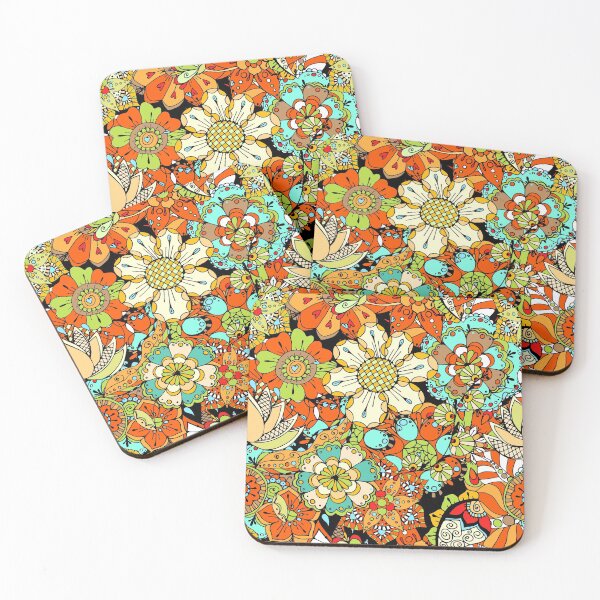 Item preview, Retro 70s Floral Pattern designed and sold by HastyHouse.