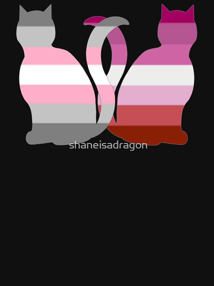 Lesbian Demigirl Pride Cats T Shirt For Sale By Shaneisadragon Redbubble Demigirl T Shirts 8896