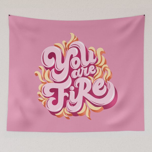 Item preview, "You are fire" art designed and sold by AznavourByKarin.