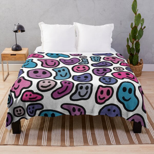 Item preview, vibrant smiley faces designed and sold by mirandathrasher.