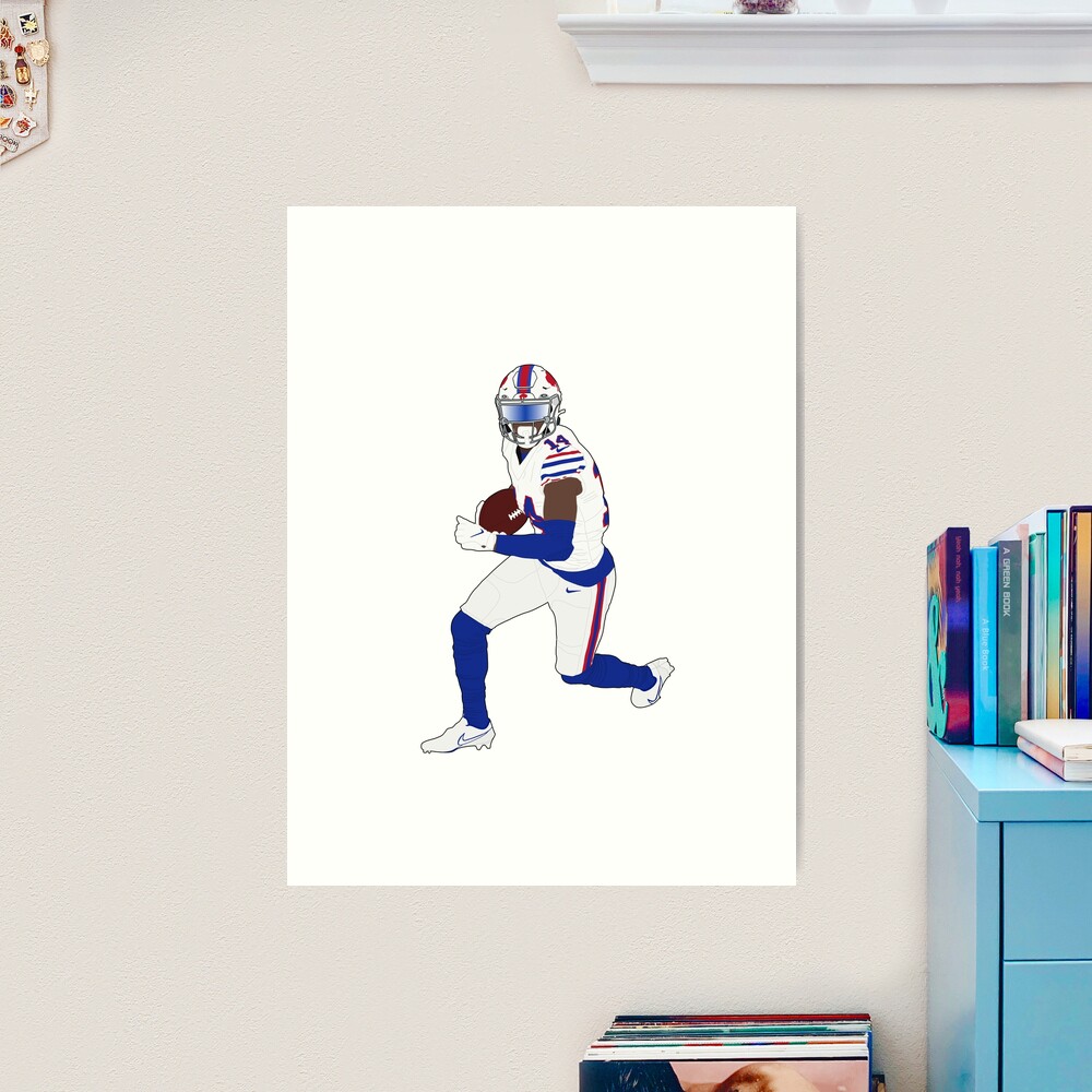 Football Art Stefon Diggs Stefon Diggs Stefondiggs Minnesota Vikings Player  Buffalo Bills American F Art Print