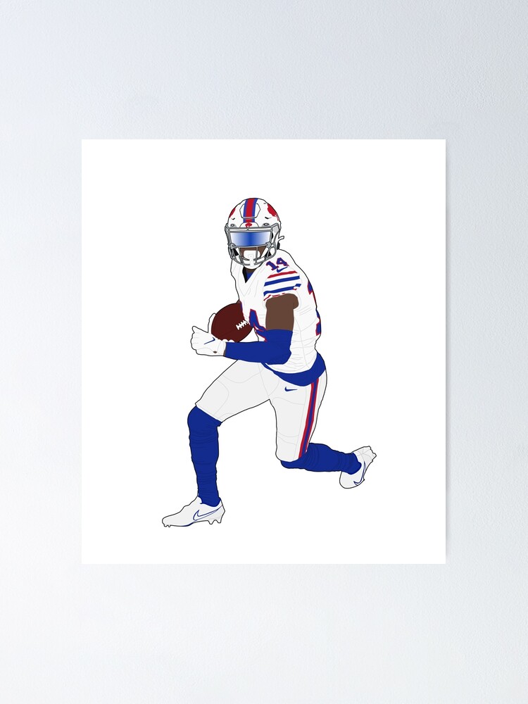 Stefon Diggs Buffalo Bills Football Art Illustrated Poster 