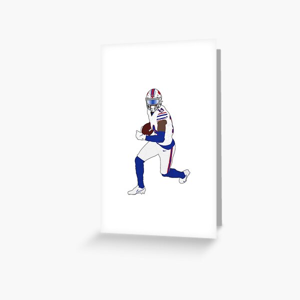 Football Art Stefon Diggs Stefon Diggs Stefondiggs Minnesota Vikings Player  Buffalo Bills American F Greeting Card