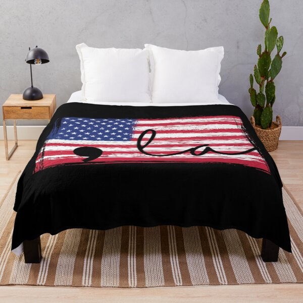 Item preview, Kamala, Kamala Harris, Comma - la la la, Vice President, USA Inauguration 2021, American Flag, designed and sold by ColorOfIris.