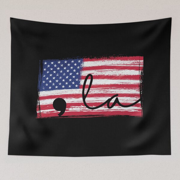 Item preview, Kamala, Kamala Harris, Comma - la la la, Vice President, USA Inauguration 2021, American Flag,  designed and sold by ColorOfIris.
