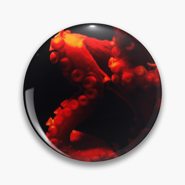 Item preview, Orange Red Octopus in dark ocean designed and sold by Butterfly-Dream.