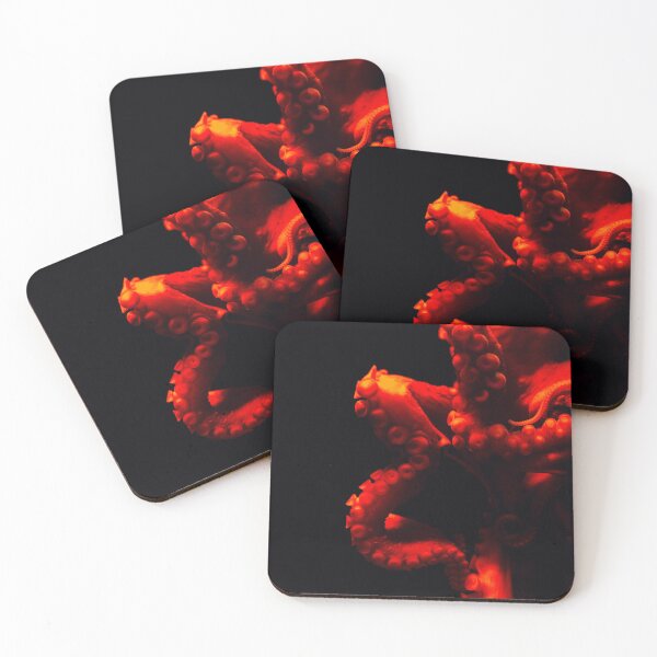 Item preview, Orange Red Octopus in dark ocean designed and sold by Butterfly-Dream.