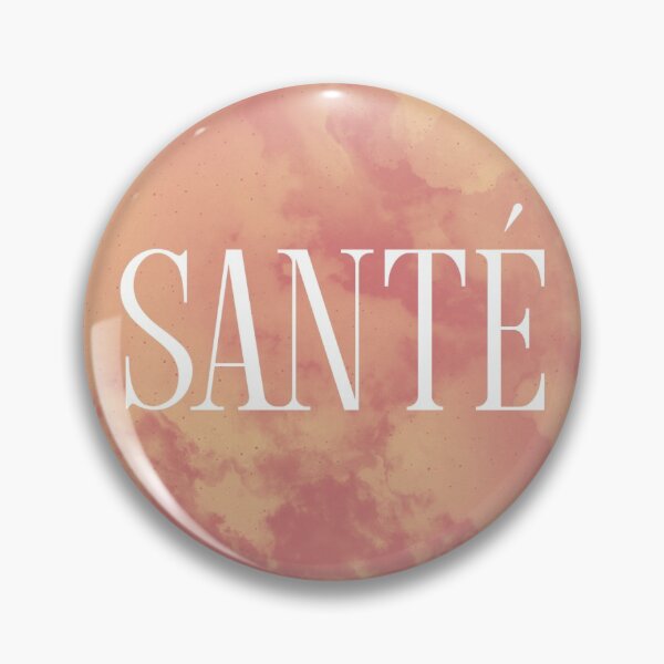 Item preview, Santé French words minimal - Orange sky designed and sold by pixelstag.