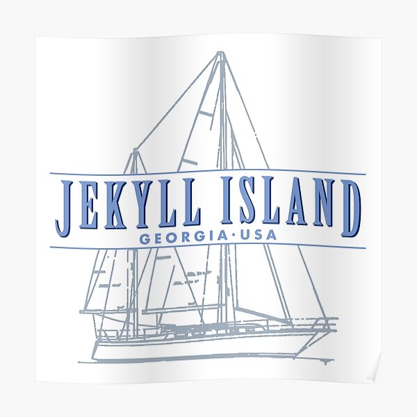 Jekyll Island Georgia souvenir sailing Poster