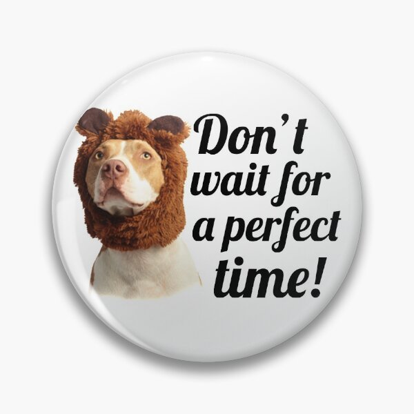 Item preview, Don't wait for a perfect time - Cute Dog designed and sold by Coffisher.