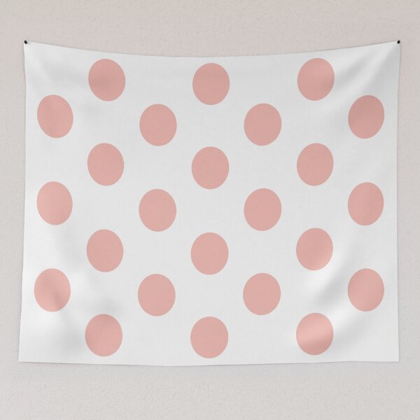 Item preview, Large BABY PINK & WHITE POLKA DOTS designed and sold by RachelMacht.