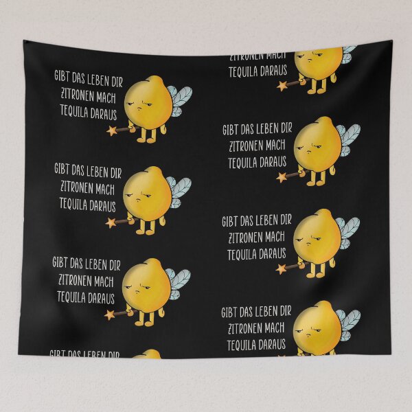 Item preview, If life gives you lemons, make tequila out of a funny statement motif designed and sold by Chutneys.