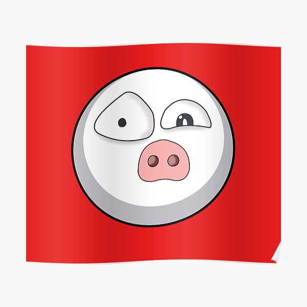 Groseramente Reflexión Por ley Pósters: Emoji De Cerdo | Redbubble