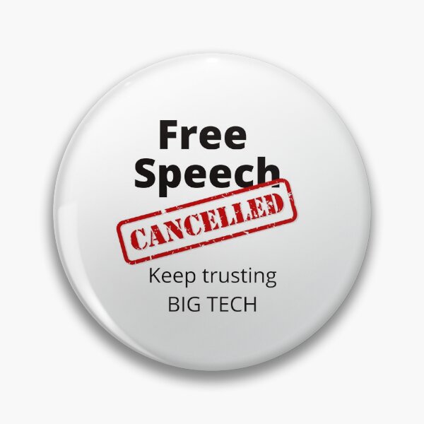Item preview, Free Speech Canceled By Big Tech designed and sold by StormyMuse.