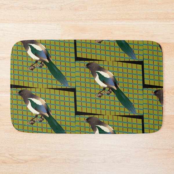 Item preview, Magpie on Orange Plaid designed and sold by OrangeEden.