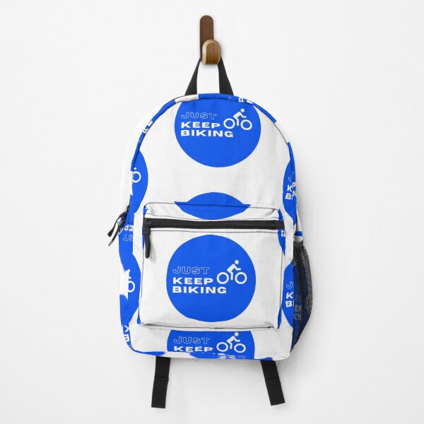 Item preview, Just Keep Biking - Funny Cycling Sign designed and sold by Cute Designs Shop.