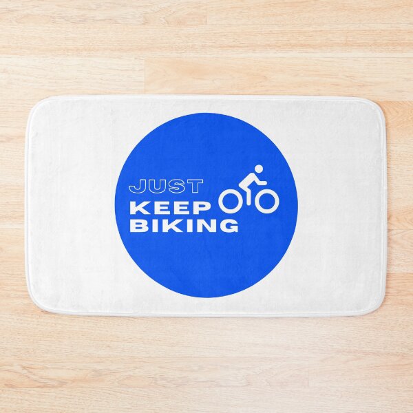 Item preview, Just Keep Biking - Funny Cycling Sign designed and sold by Cute Designs Shop.