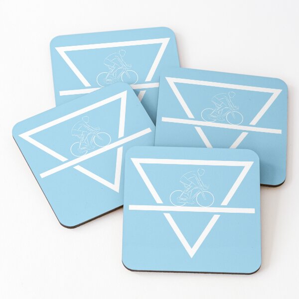 Item preview, Bicycle Rider in Geometric Bar Triangle Shape designed and sold by RabeDesigns.