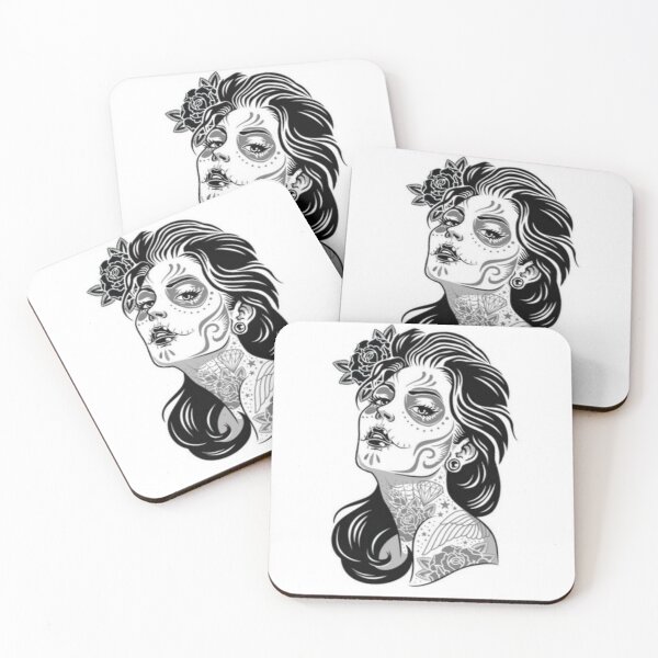 Item preview, wild girl woman tattoos  designed and sold by Home-of-art.