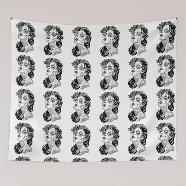 Item preview, wild girl woman tattoos  designed and sold by Home-of-art.