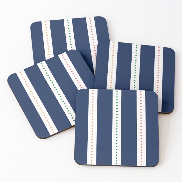 Item preview, Vertical Lines - Dark Blue and White Stripes  designed and sold by LamaraK.