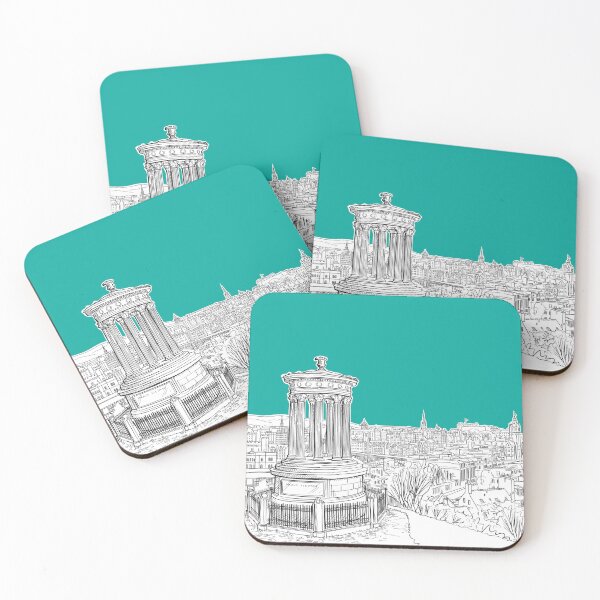 Item preview, Overlooking Edinburgh (teal version) designed and sold by Adam Regester.