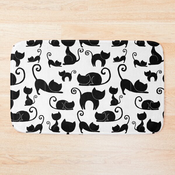 Item preview,  Black cats pattern designed and sold by PurrfectCorner.