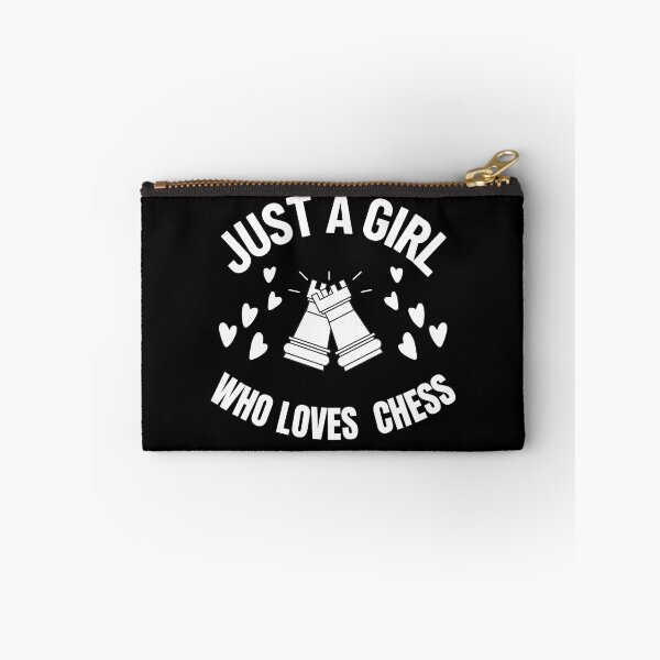 Item preview, Just a Girl Who Loves Chess designed and sold by Brat-Cat-Shirts.