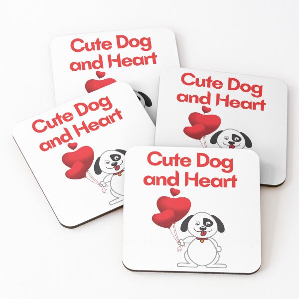 Item preview, Cute dog and hearts designed and sold by VivaGul.