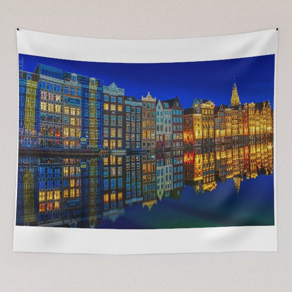 Artikelvorschau, Amsterdam Damrak bei Nacht entworfen und verkauft von Vincent2501.