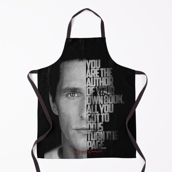 Item preview, Black and white Matthew McConaughey quote. designed and sold by Enea Kelo.