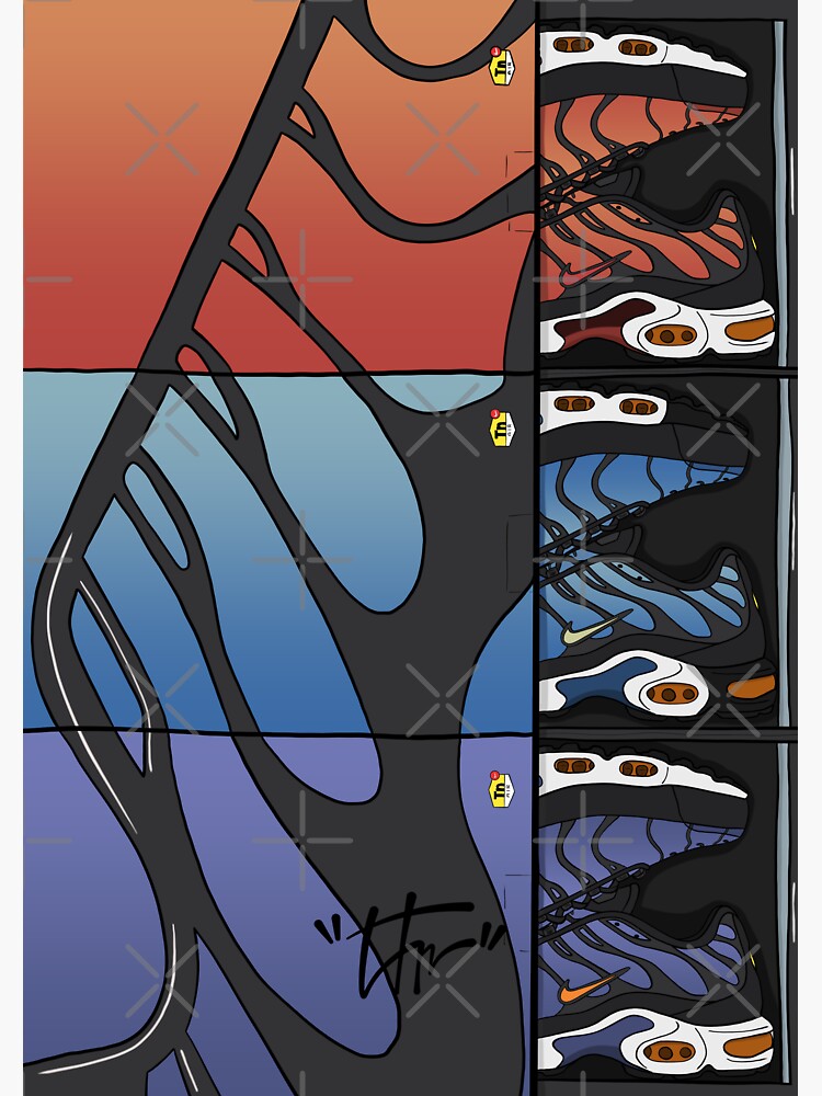 max plus tn print Sticker