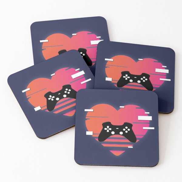 Item preview, Gaming Heart Sunset Glitch designed and sold by Marzuqi Che Rose.