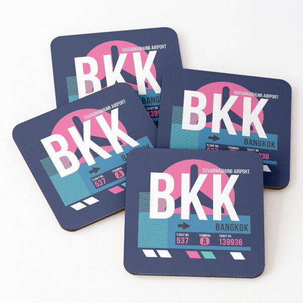 Item preview, Bangkok (BKK) Airport Code Baggage Tag designed and sold by SLAG-Creative.