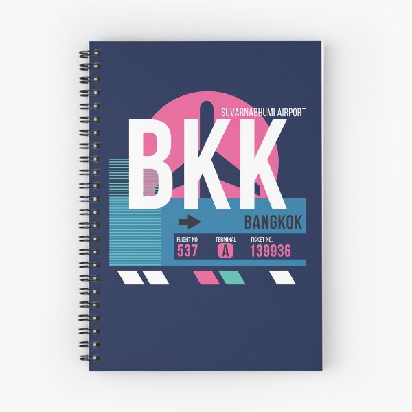 Item preview, Bangkok (BKK) Airport Code Baggage Tag designed and sold by SLAG-Creative.