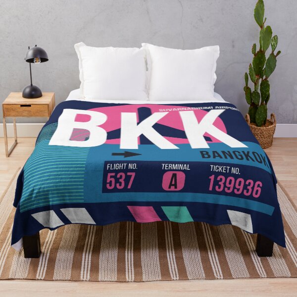 Item preview, Bangkok (BKK) Airport Code Baggage Tag designed and sold by SLAG-Creative.