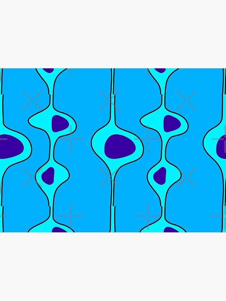 50's Style Blobs on blue by that5280lady