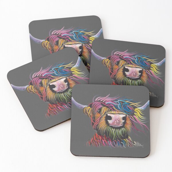 Item preview, Scottish Hairy Highland Cow ' R BiLLY ' by Shirley MacArthur designed and sold by Shirley MacArthur Art.