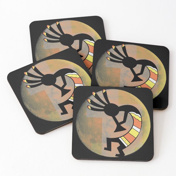 Item preview, kokopelli and the moon designed and sold by nativeStor.