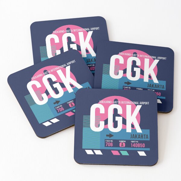 Item preview, Jakarta (CGK) Airport Code Baggage Tag designed and sold by SLAG-Creative.