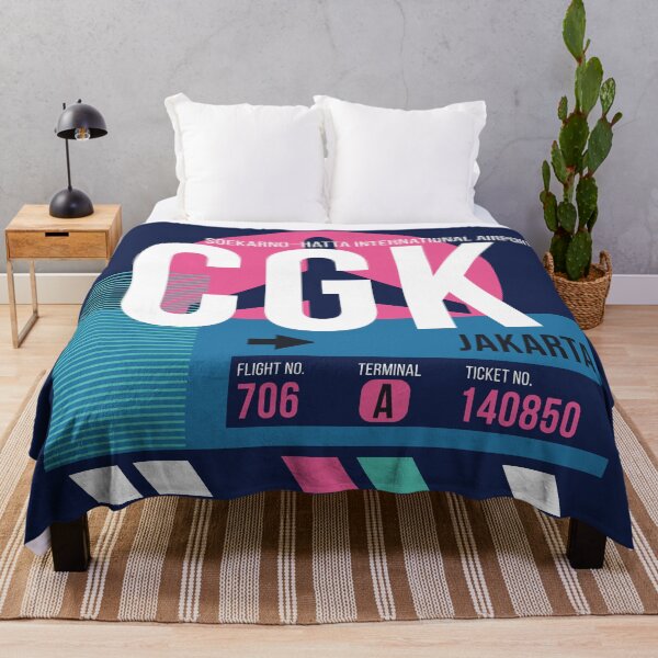 Item preview, Jakarta (CGK) Airport Code Baggage Tag designed and sold by SLAG-Creative.