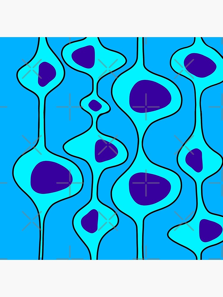 50's Style Blobs 2.0 on blue by that5280lady