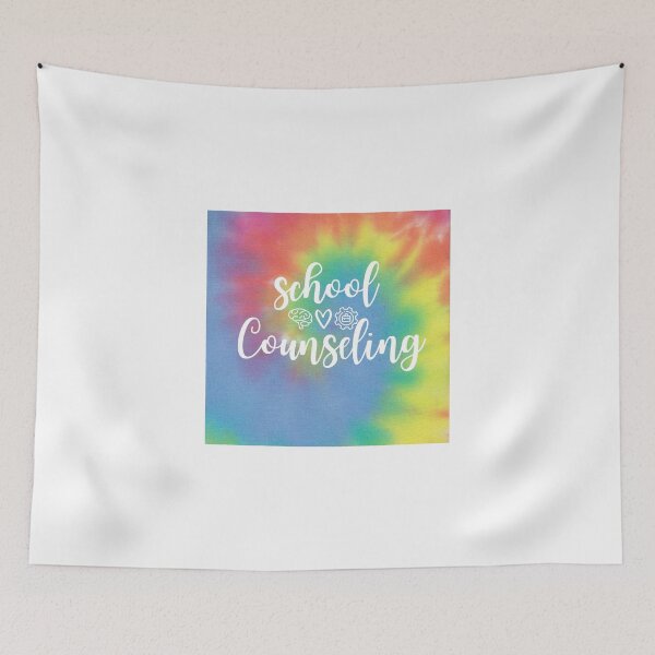 Artikelvorschau, Schulberatung Pastell Regenbogen Tie-Dye Akademiker, sozial emotional, Karriere / College Triade Gehirn Herz Geist 2021 Geschenkberatung Berater entworfen und verkauft von natalieritchie.
