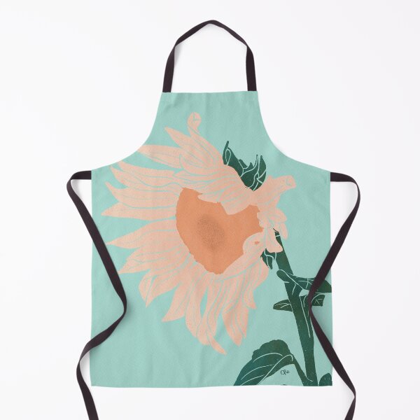 Item preview, Sunflower Art - aqua version designed and sold by MadebyCRO.